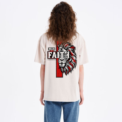 Man Of Faith Christian Washed T-Shirt