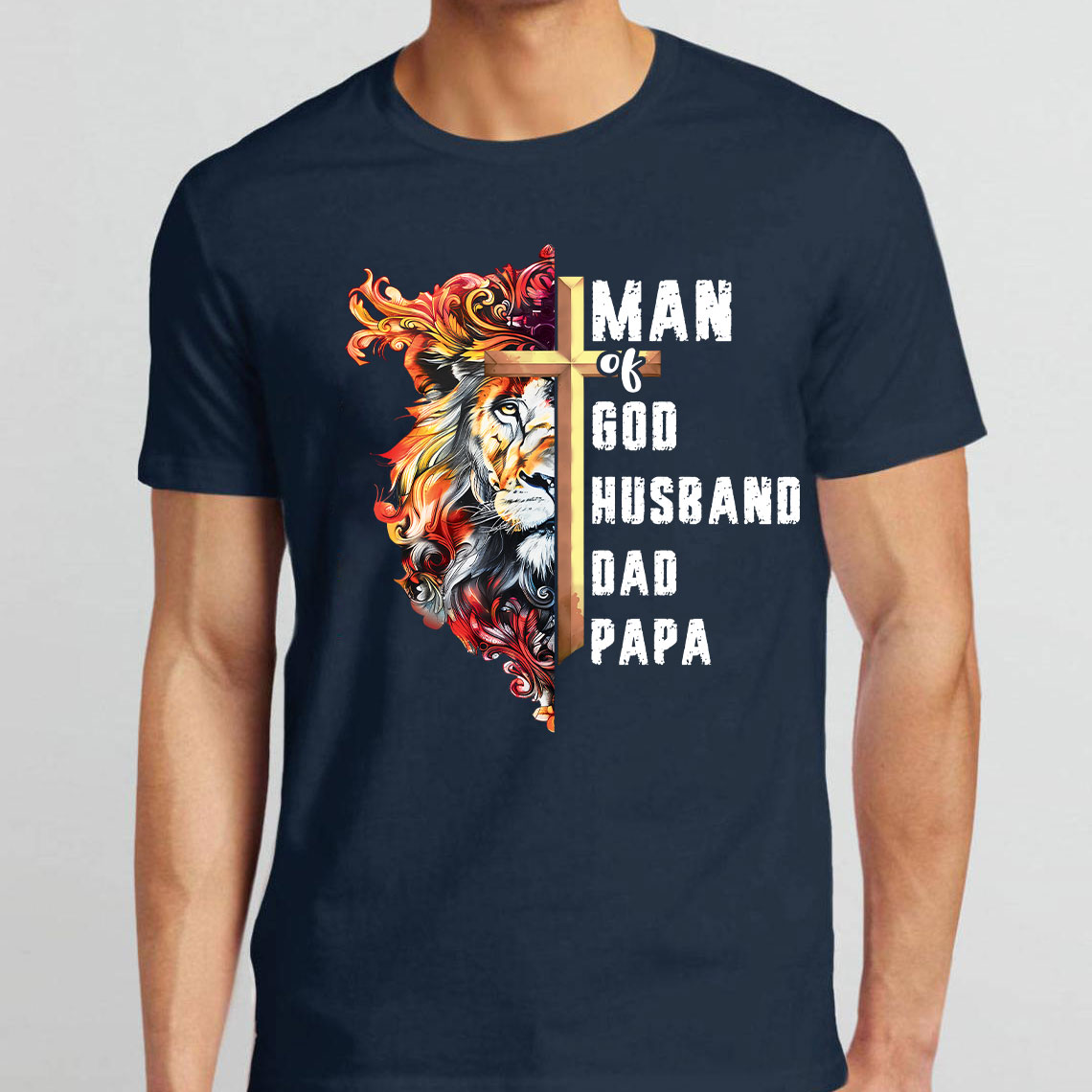 Man Of God Christian Lion T-Shirt