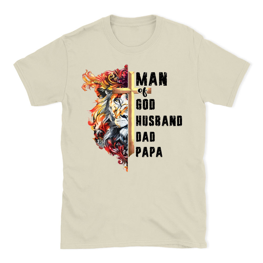 Man Of God Christian Lion T-Shirt