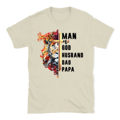 Man Of God Christian Lion T-Shirt