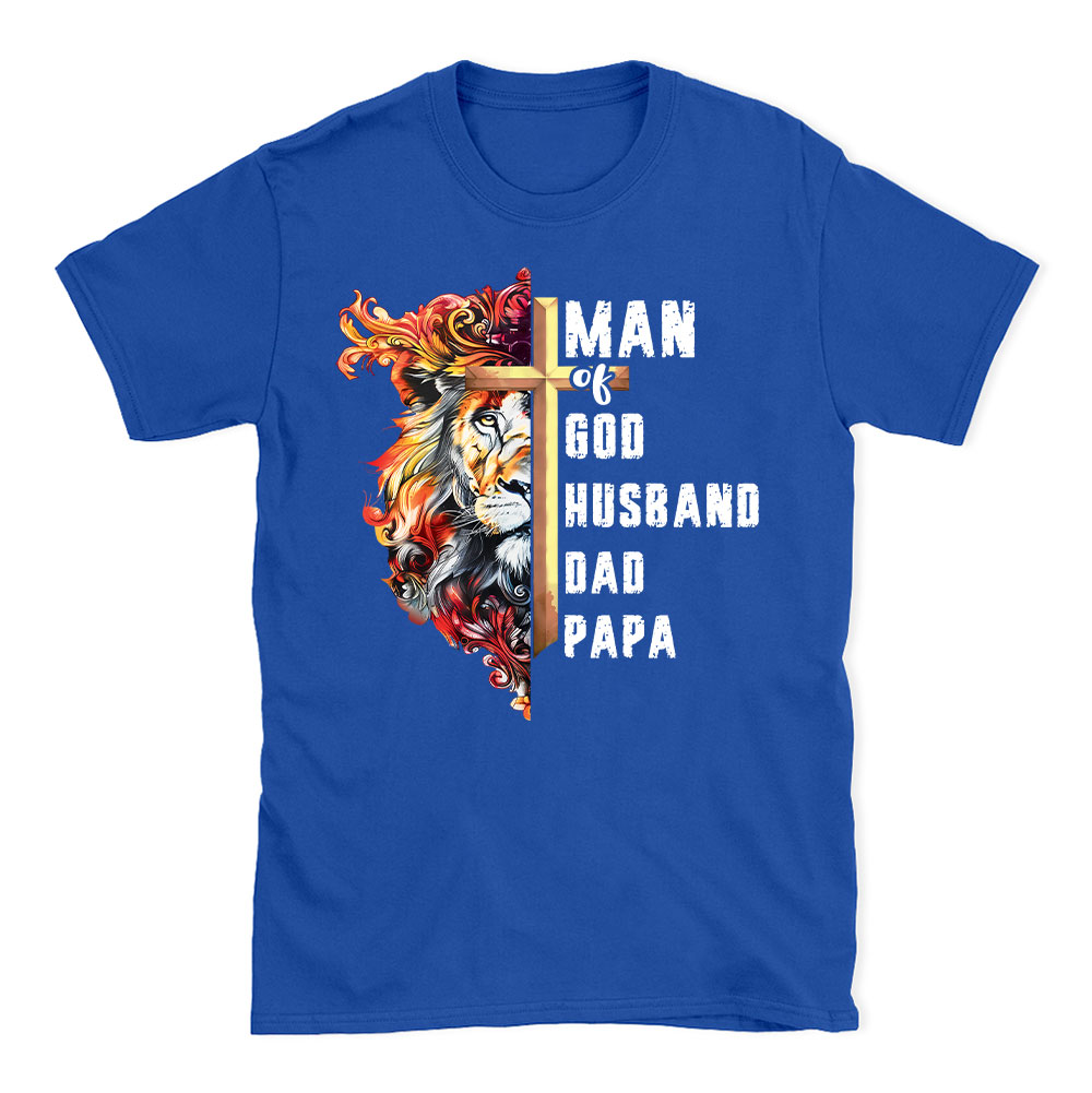 Man Of God Christian Lion T-Shirt