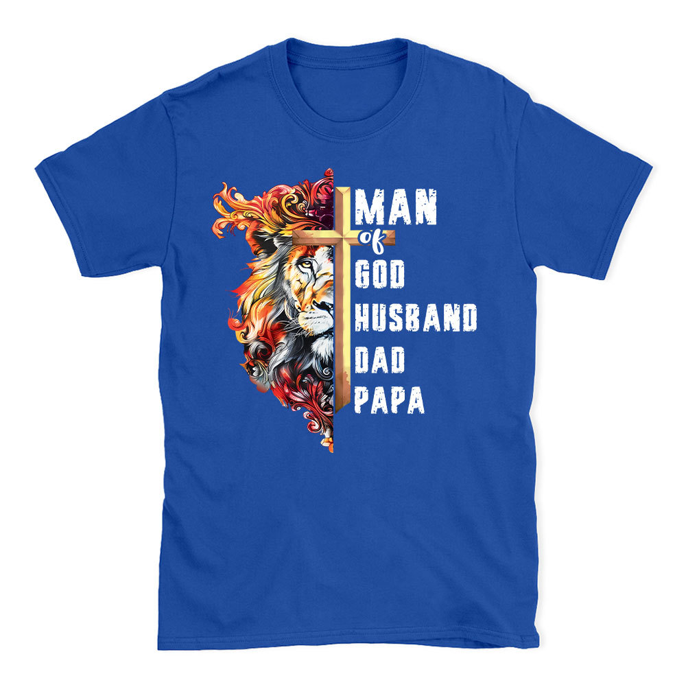 Man Of God Christian Lion T-Shirt