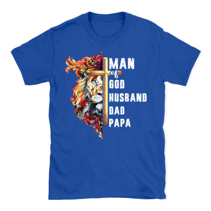 Man Of God Christian Lion T-Shirt