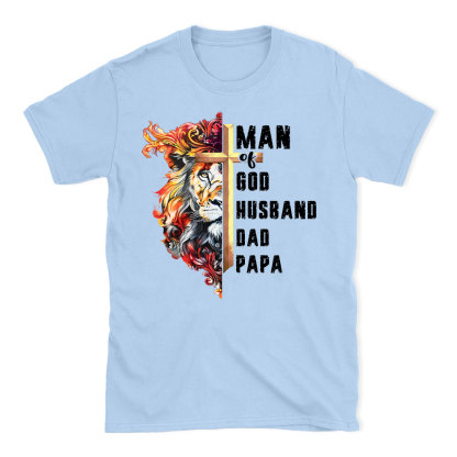 Man Of God Christian Lion T-Shirt
