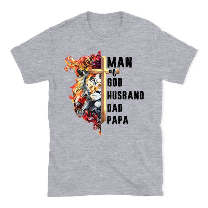 Man Of God Christian Lion T-Shirt