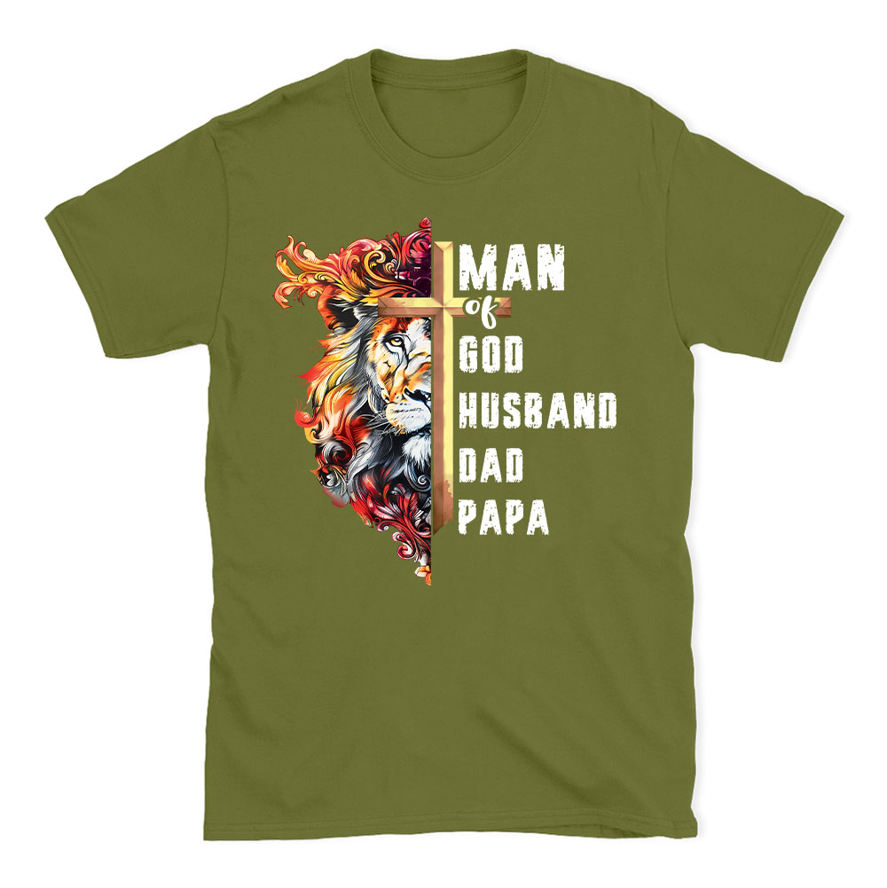 Man Of God Christian Lion T-Shirt