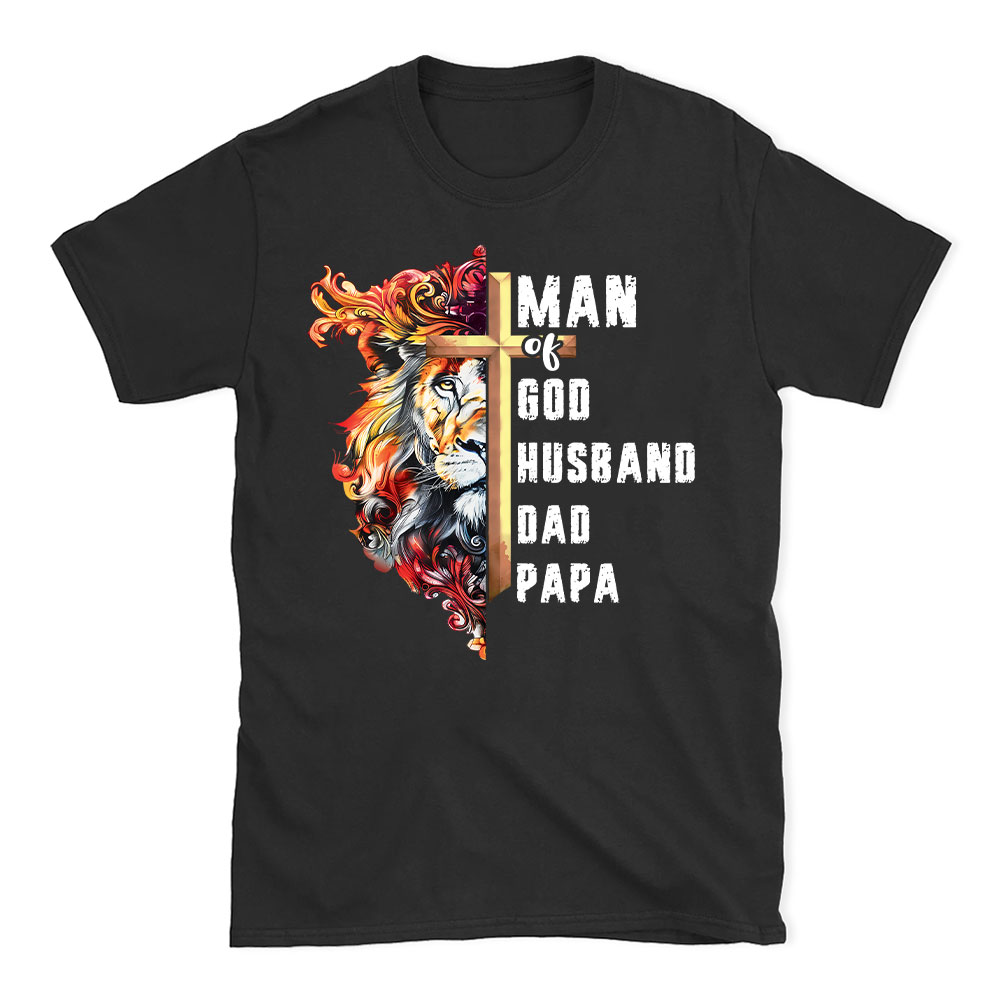 Man Of God Christian Lion T-Shirt