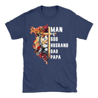 Man Of God Christian Lion T-Shirt