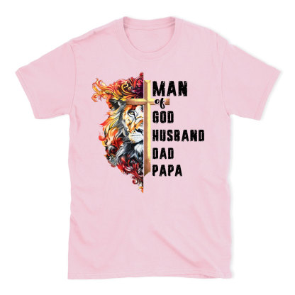 Man Of God Christian Lion T-Shirt