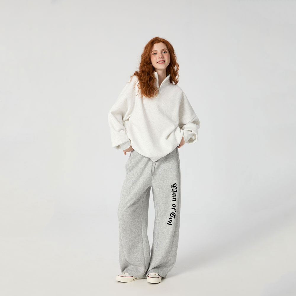 Man Of God Christian Minimalist Knit Barrel Sweatpants