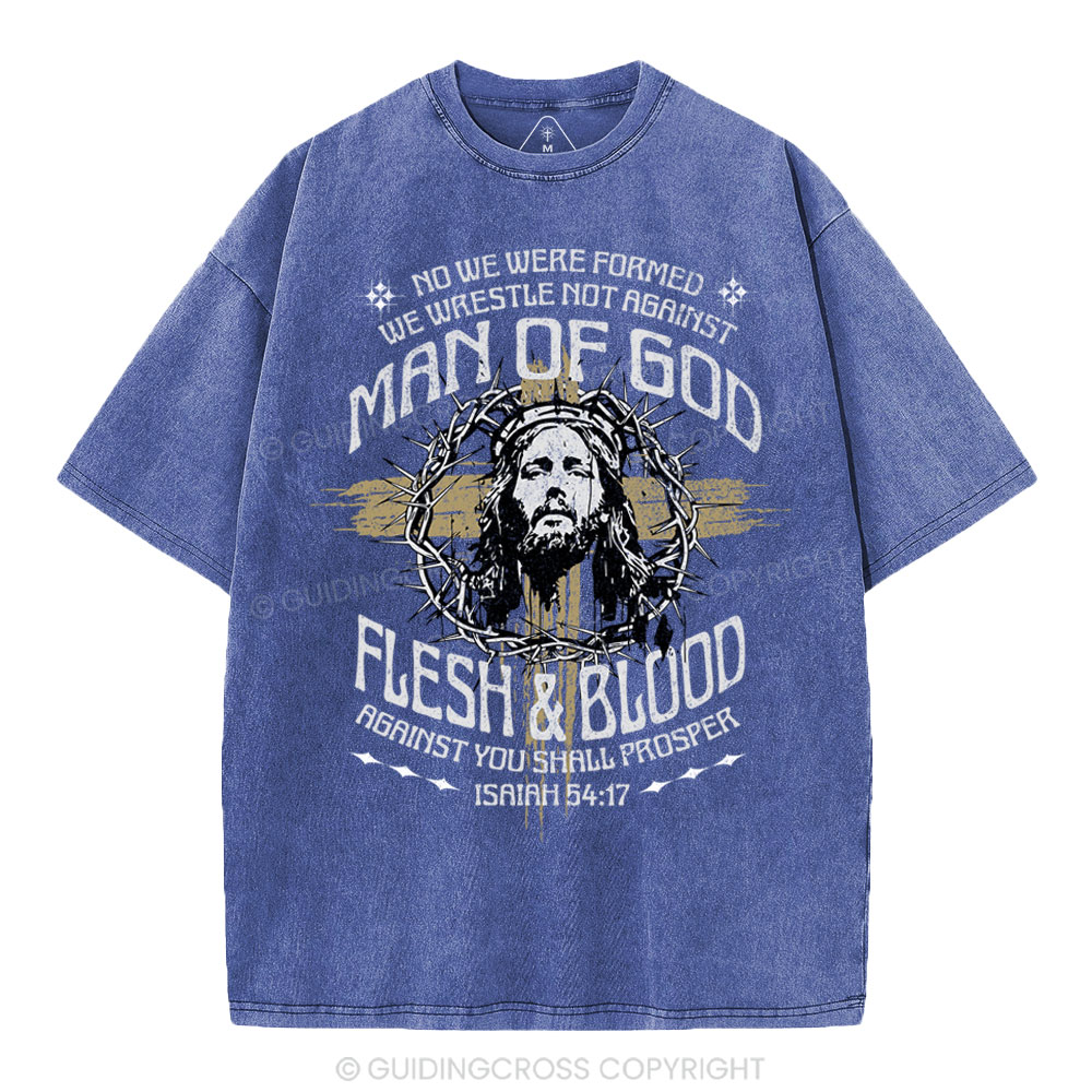 Man Of God Christian Washed T-Shirt