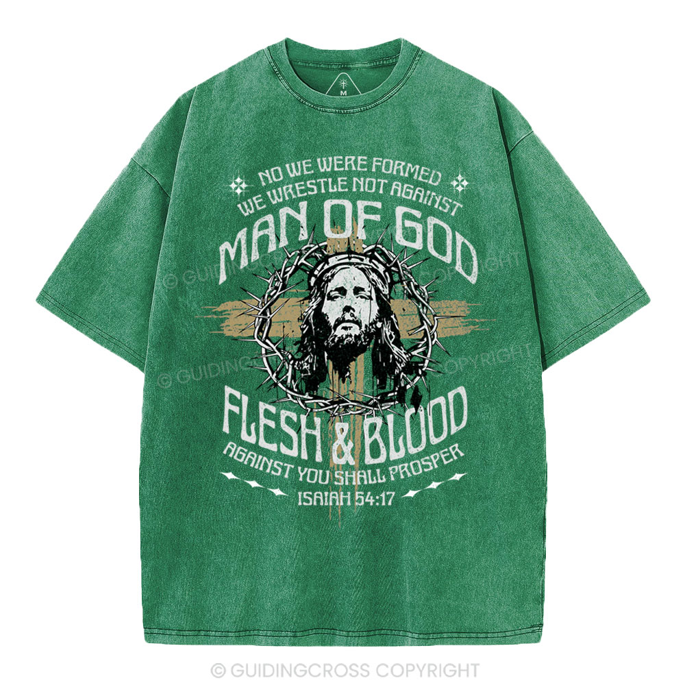 Man Of God Christian Washed T-Shirt