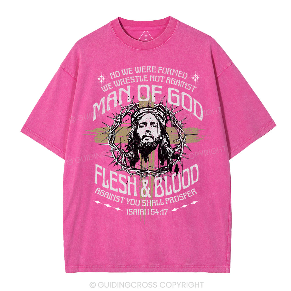Man Of God Christian Washed T-Shirt