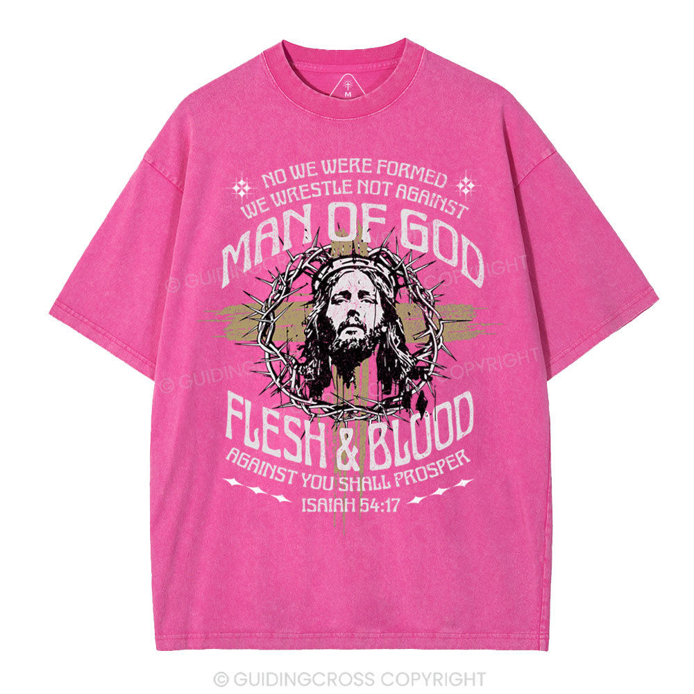 Man Of God Christian Washed T-Shirt