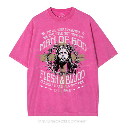 Man Of God Christian Washed T-Shirt