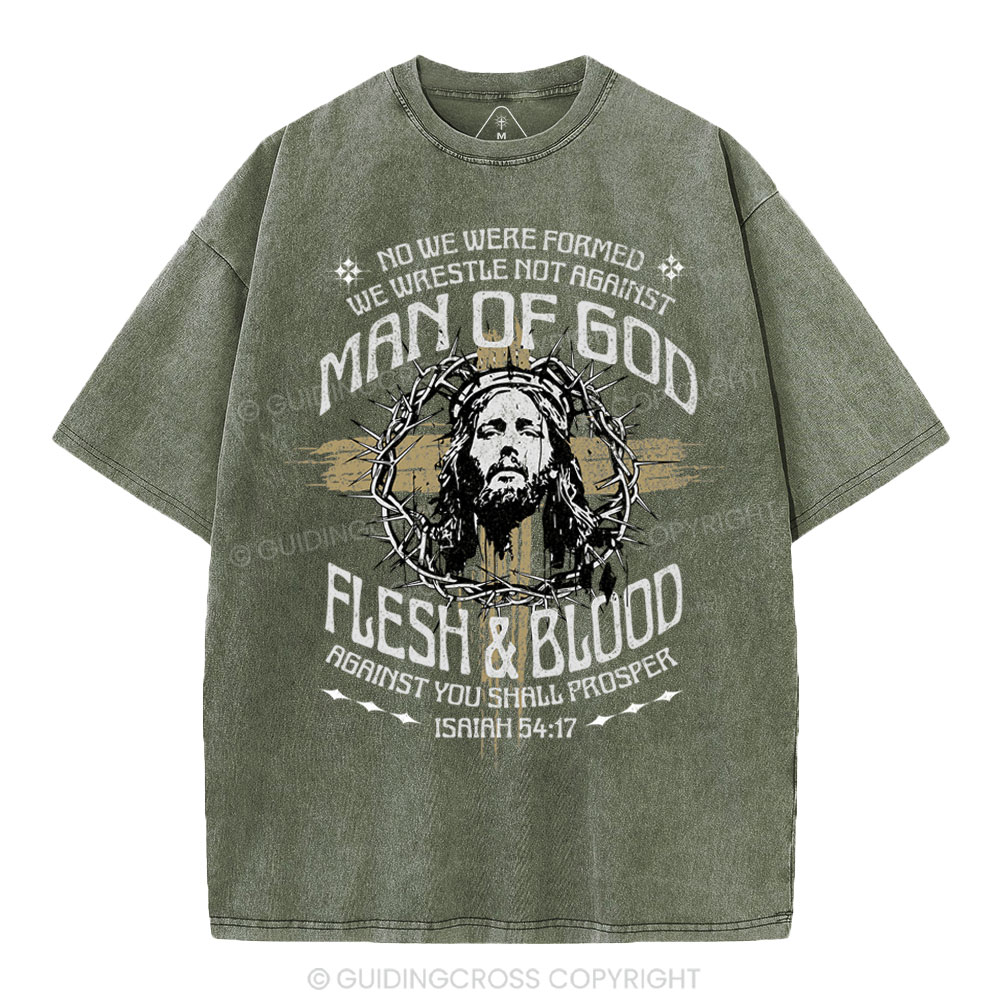 Man Of God Christian Washed T-Shirt