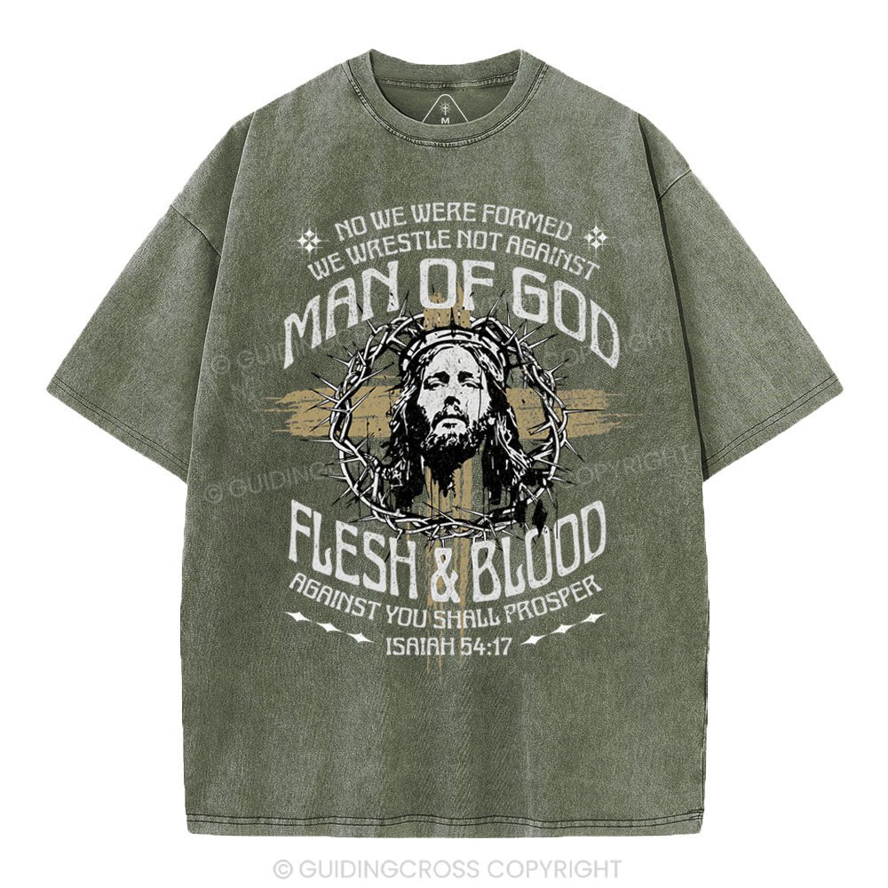 Man Of God Christian Washed T-Shirt