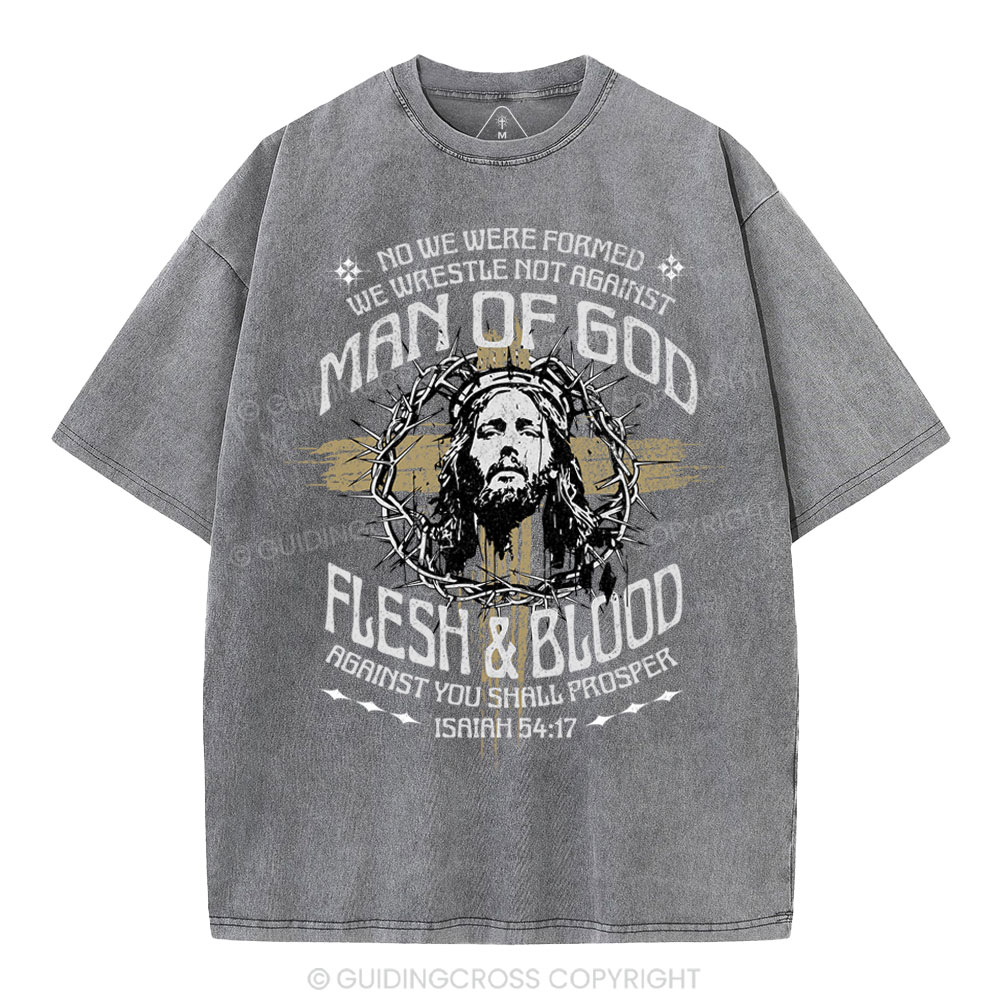 Man Of God Christian Washed T-Shirt