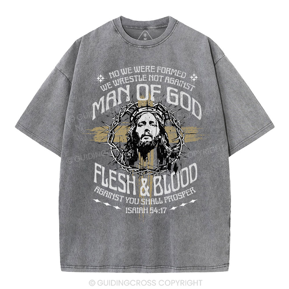 Man Of God Christian Washed T-Shirt