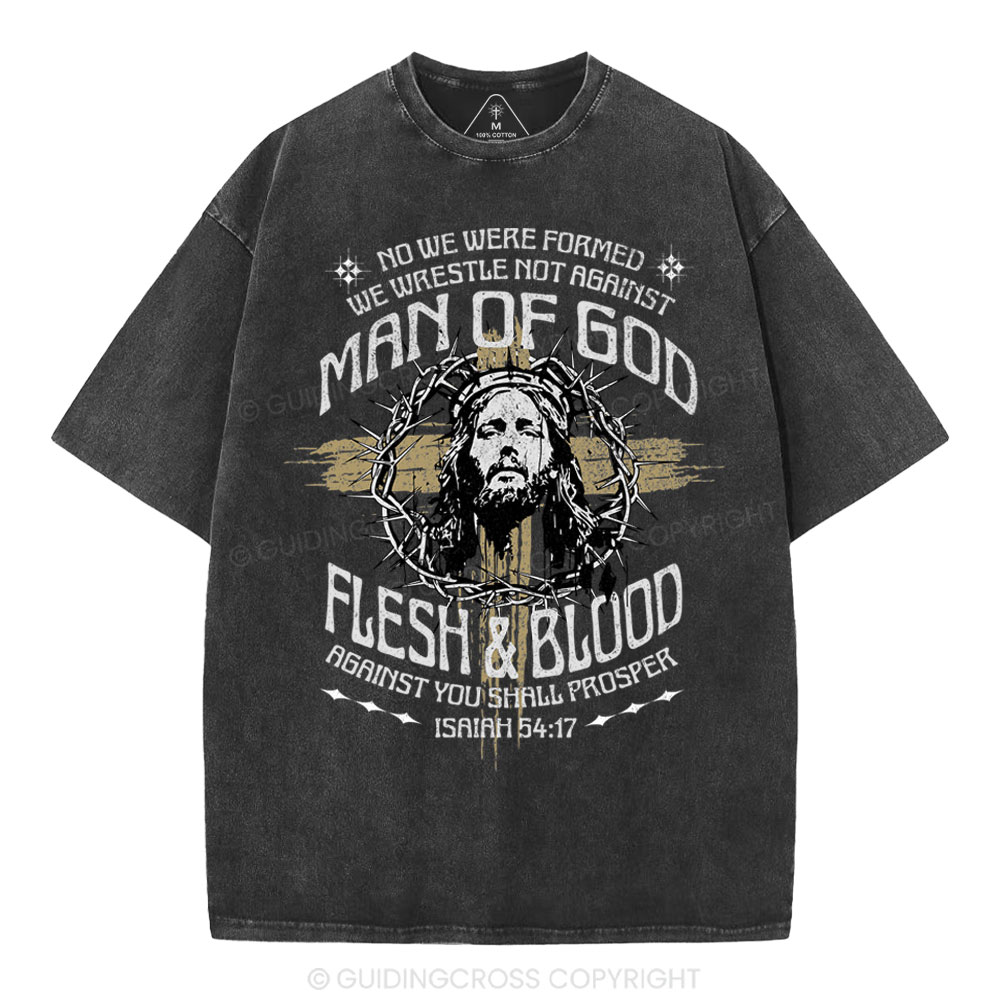 Man Of God Christian Washed T-Shirt