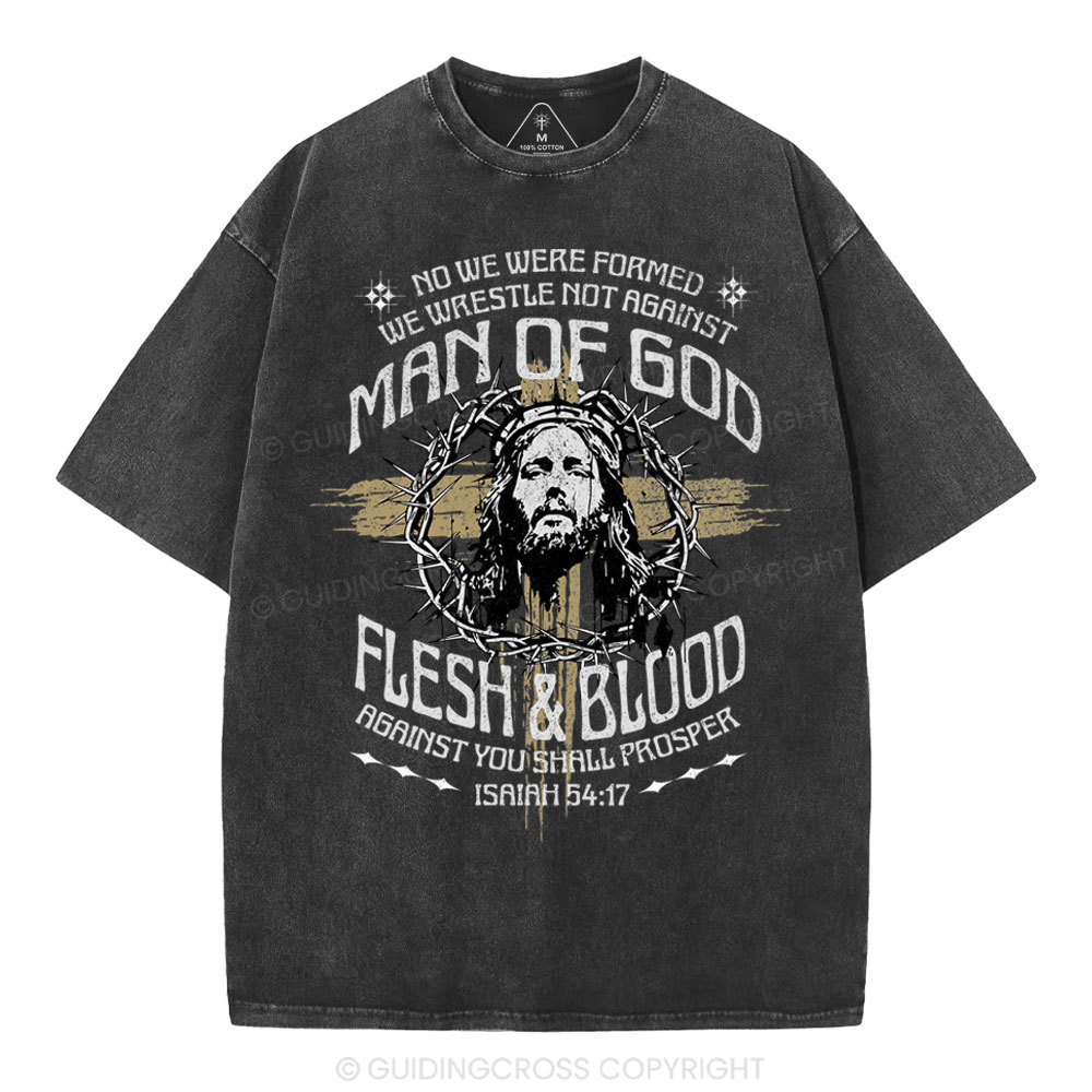 Man Of God Christian Washed T-Shirt