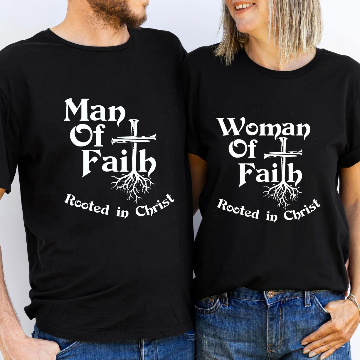 Man Or Women Of Faith Christian T-Shirt