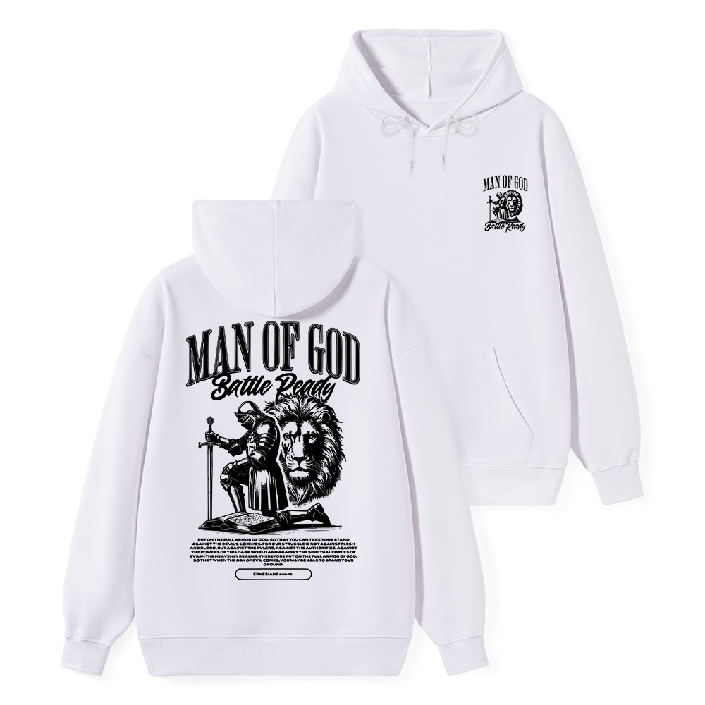 Man of God Classic Christian Hoodie