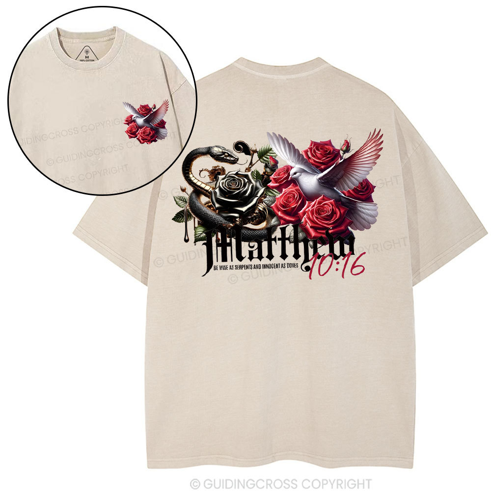 Double-sided sample washed T-Shirt Sale - GuidingCross