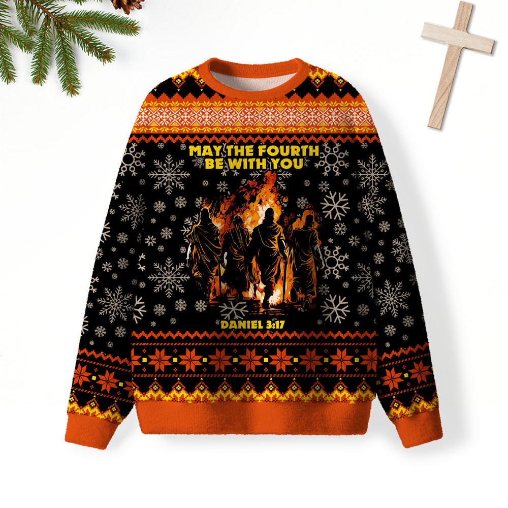 May The Fourth Be With You Christian Lightweight Sweater