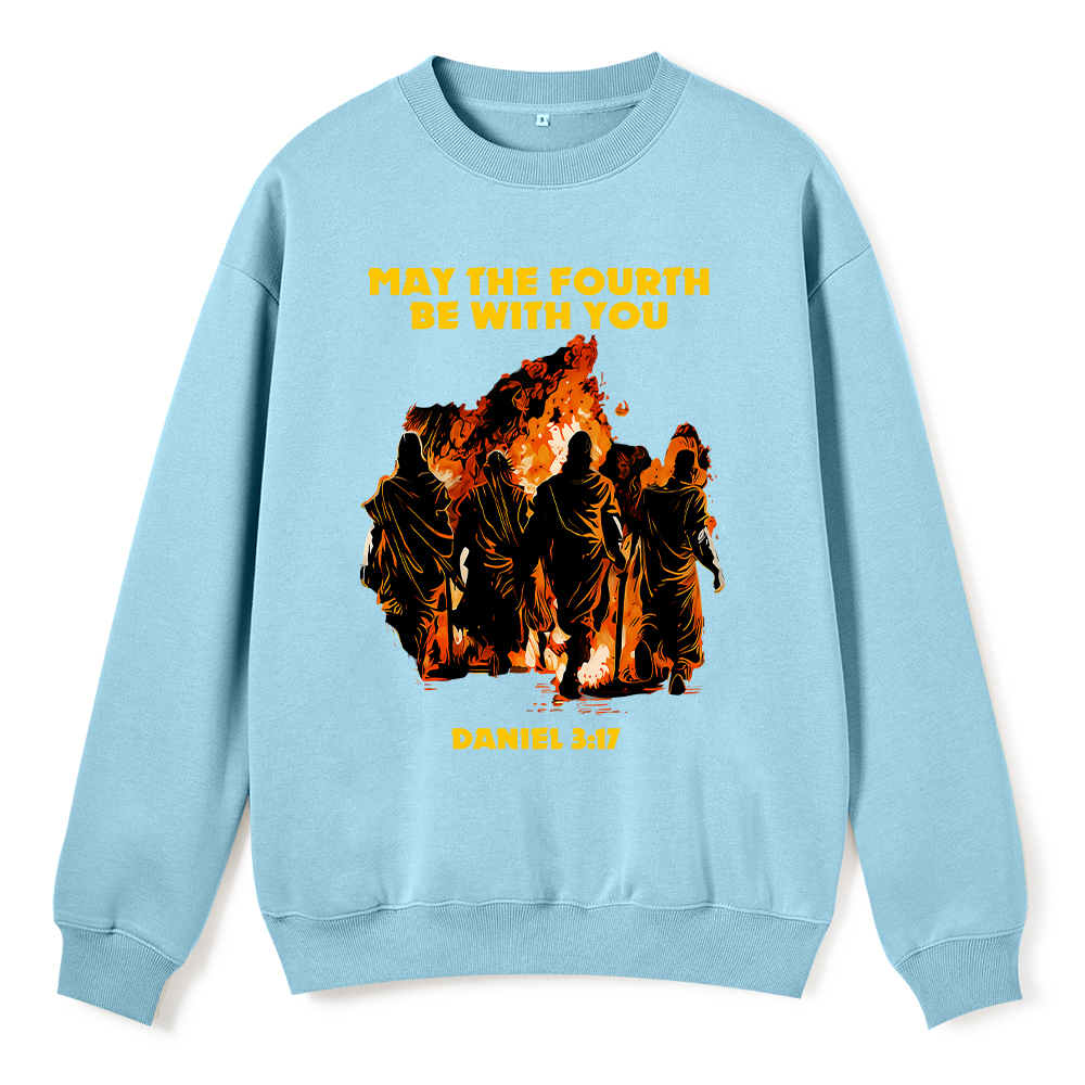 May The Fourth Be With You Christian Fleece Sweatshirt Sale - GuidingCross