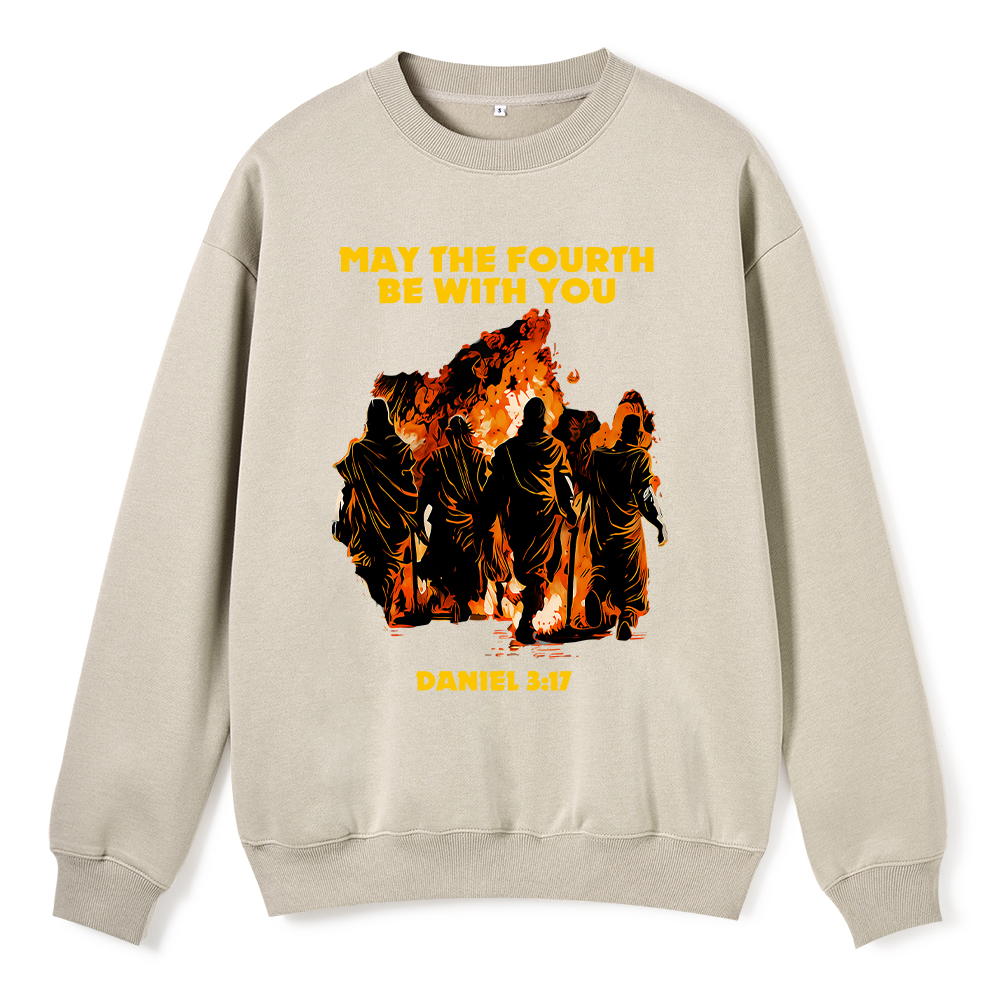 May The Fourth Be With You Christian Fleece Sweatshirt