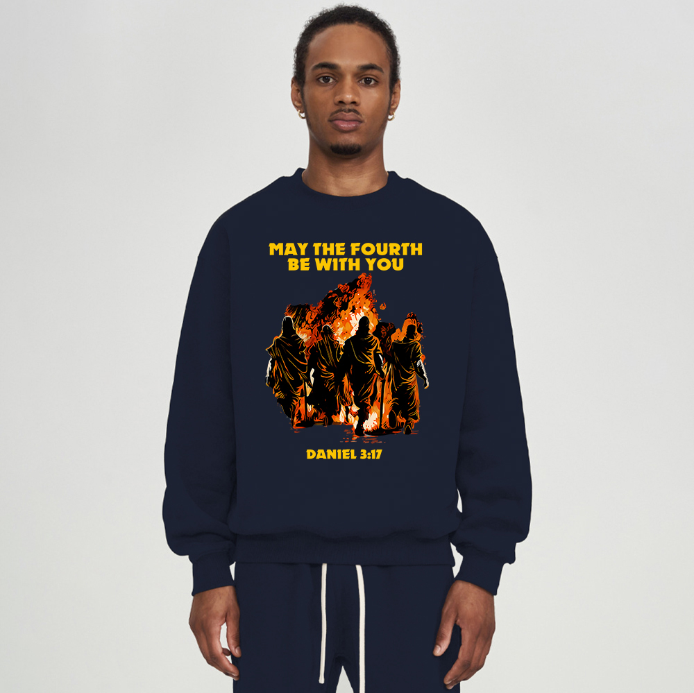 May The Fourth Be With You Christian Fleece Sweatshirt