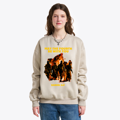 May The Fourth Be With You Christian Fleece Sweatshirt
