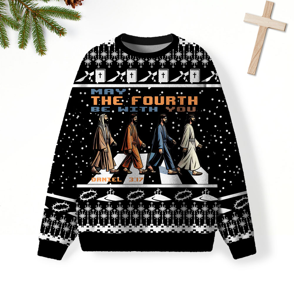 May The Fourth Be With You Christian Lightweight Sweater