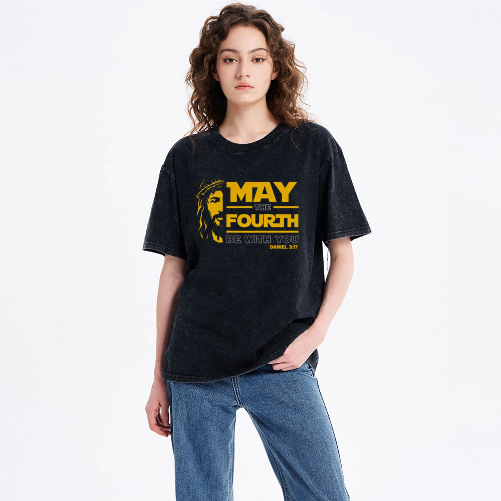 May The Fourth Be With You Christian Washe T-Shirt