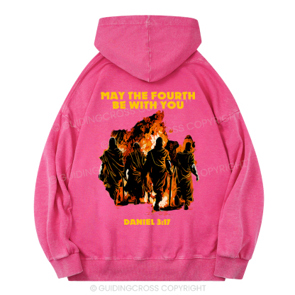May The Fourth Be With You Christian Washed Hoodie