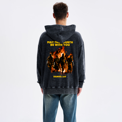 May The Fourth Be With You Christian Washed Hoodie