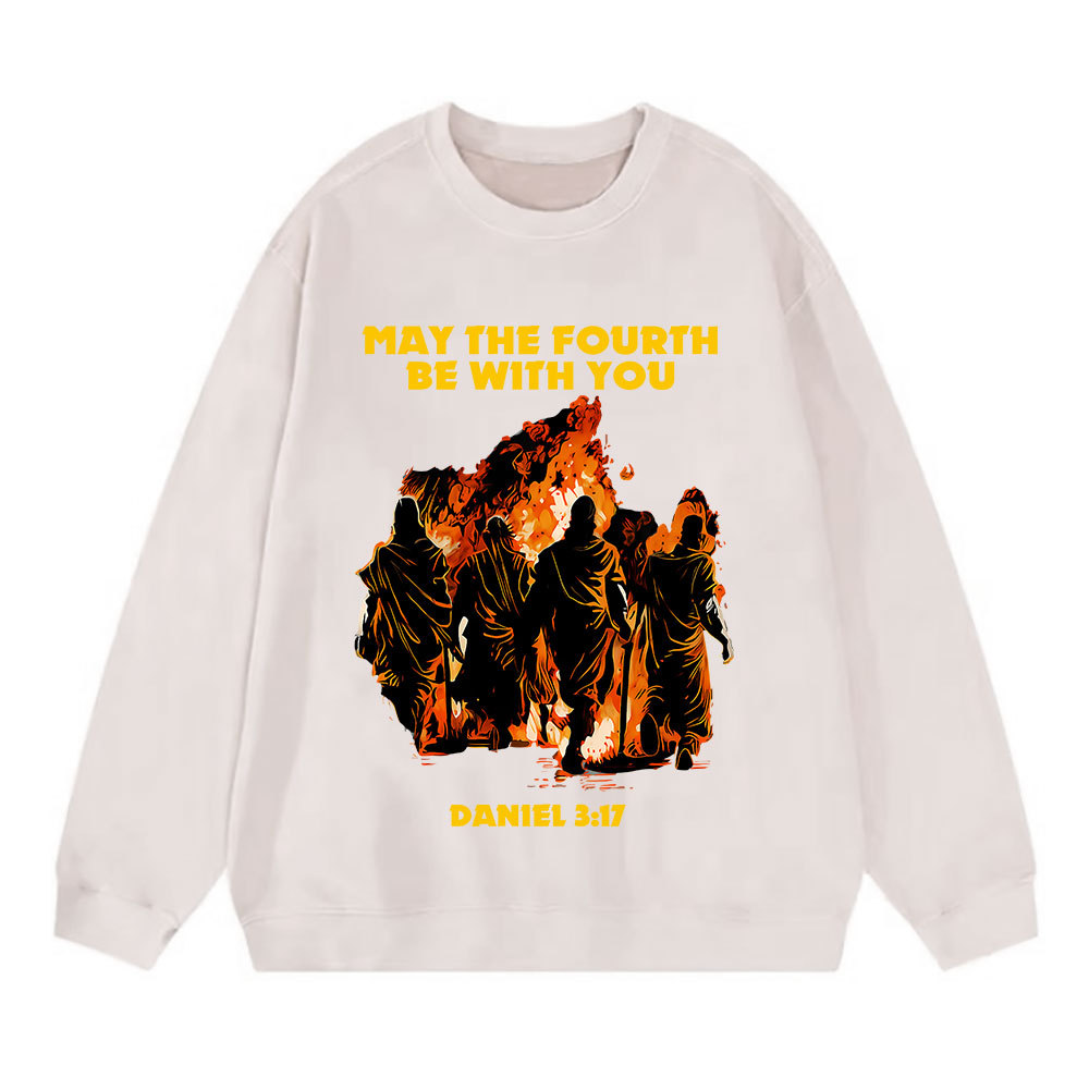 May The Fourth Be With You Christian Washed Sweatshirt