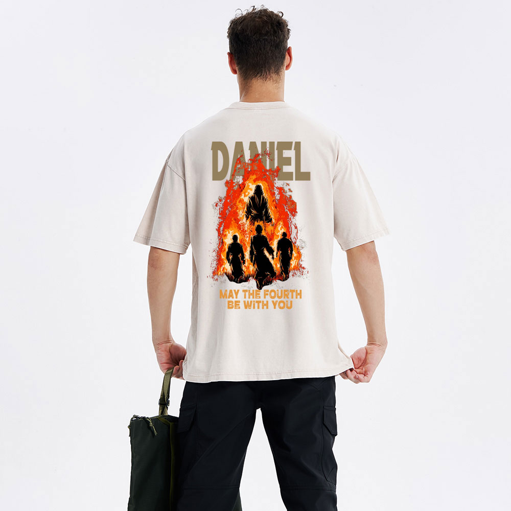 May The Fourth Be With You Christian Washed T-Shirt