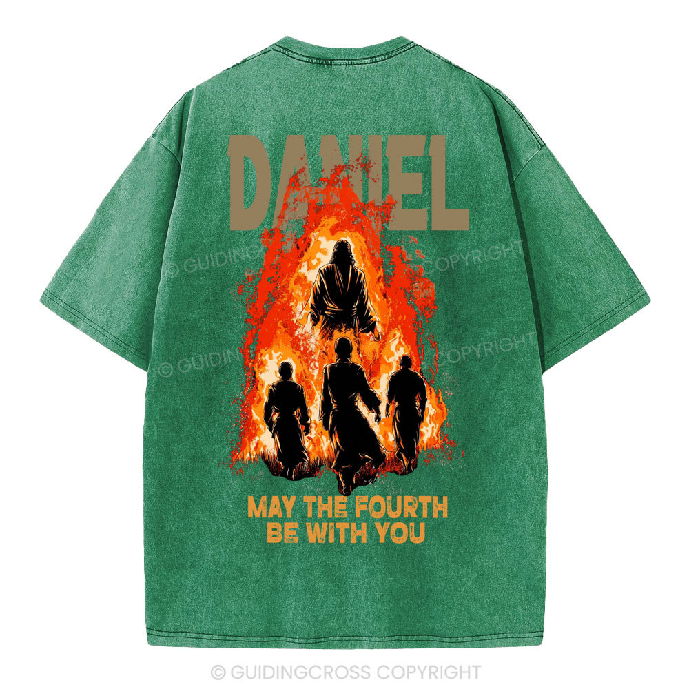 May The Fourth Be With You Christian Washed T-Shirt