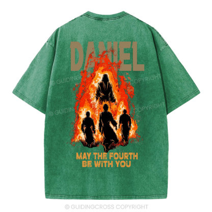 May The Fourth Be With You Christian Washed T-Shirt