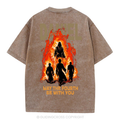 May The Fourth Be With You Christian Washed T-Shirt