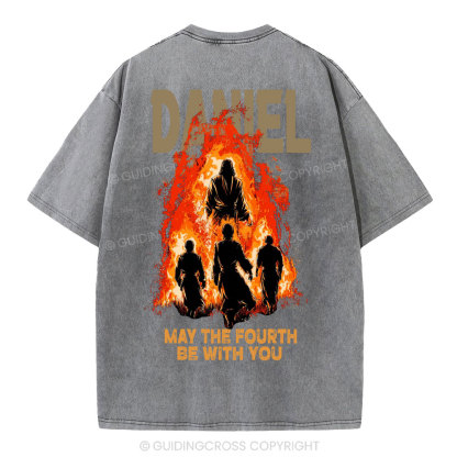 May The Fourth Be With You Christian Washed T-Shirt