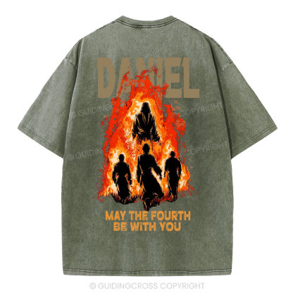 May The Fourth Be With You Christian Washed T-Shirt