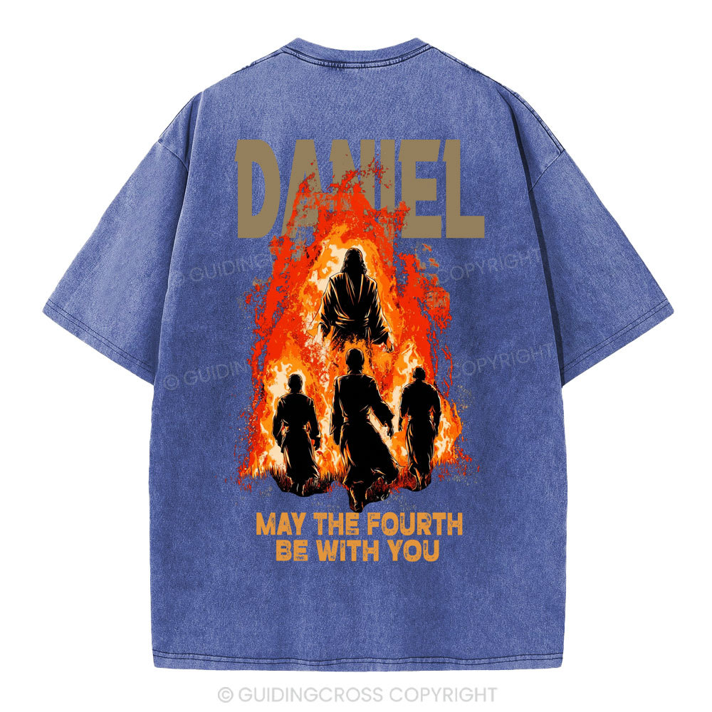 May The Fourth Be With You Christian Washed T-Shirt
