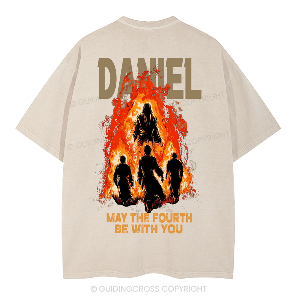May The Fourth Be With You Christian Washed T-Shirt