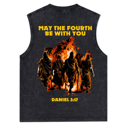 May The Fourth Be With You Christian Washed Tank Top