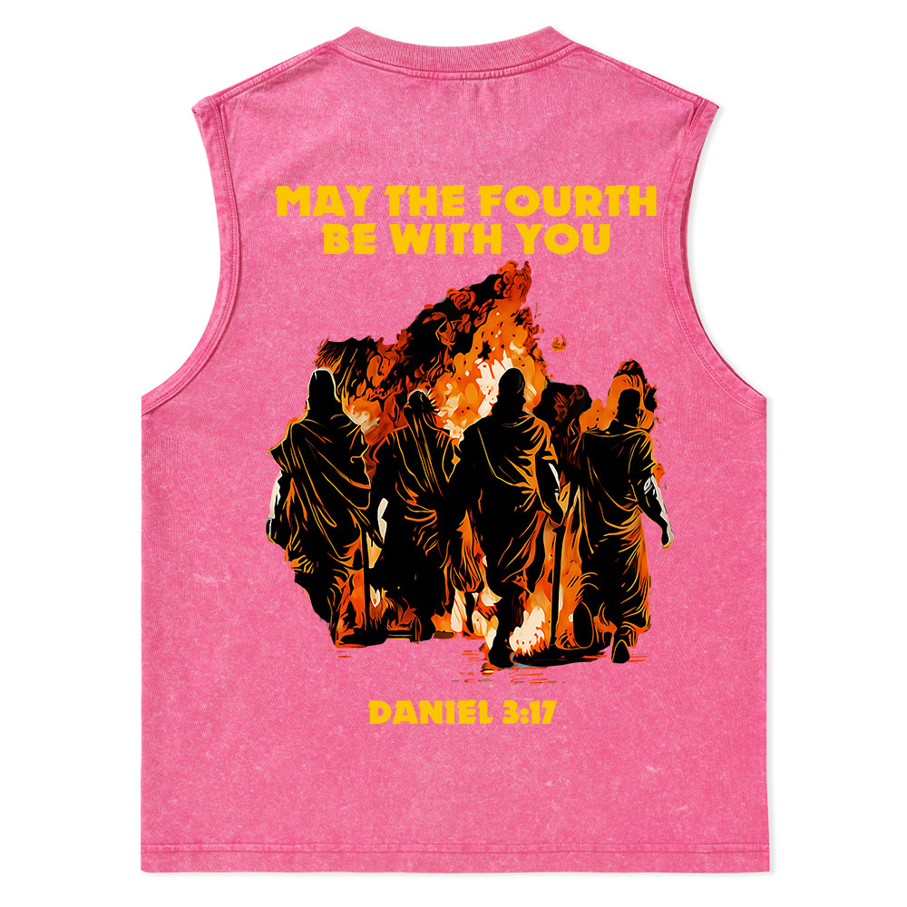 May The Fourth Be With You Christian Washed Tank Top