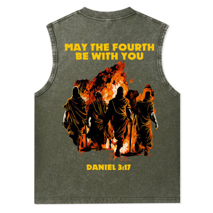 May The Fourth Be With You Christian Washed Tank Top