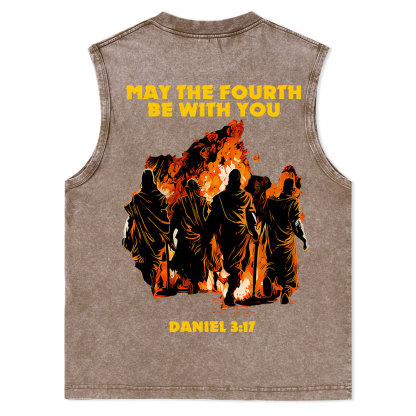 May The Fourth Be With You Christian Washed Tank Top